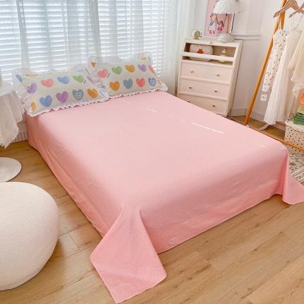 91家纺网 家纺一手货源 找家纺 （总）卡普 2025新款全棉韩版荷叶花边床单+枕套