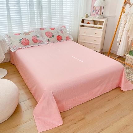 91家纺网 家纺一手货源 找家纺 （总）卡普 2025新款全棉韩版荷叶花边床单+枕套