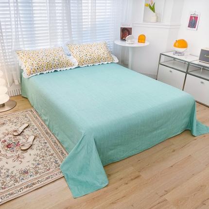 91家纺网 家纺一手货源 找家纺 （总）卡普 2025新款全棉韩版荷叶花边床单+枕套