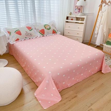 91家纺网 家纺一手货源 找家纺 （总）卡普 2025新款全棉韩版荷叶花边床单+枕套