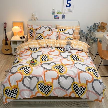 91家纺网 家纺一手货源 找家纺 （总）晨希 2022新款全棉13372北欧风印花四件套