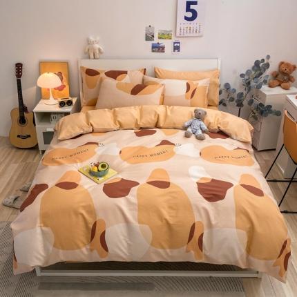 91家纺网 家纺一手货源 找家纺 （总）晨希 2022新款全棉13372北欧风印花四件套