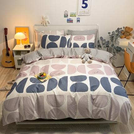 91家纺网 家纺一手货源 找家纺 （总）晨希 2022新款全棉13372北欧风印花四件套