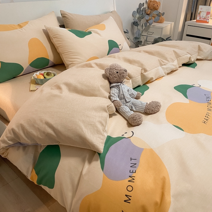 91家纺网 家纺一手货源 找家纺 晨希 2022新款全棉13372北欧风印花四件套 美好时刻