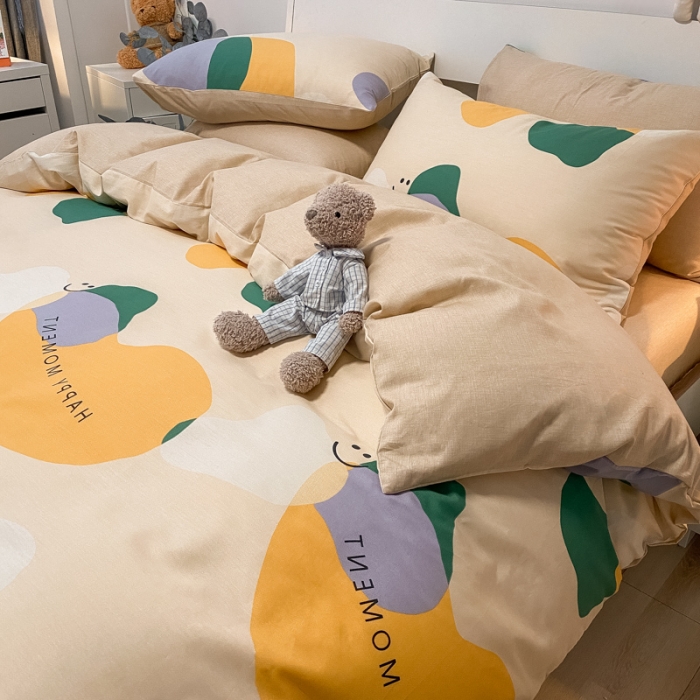 91家纺网 家纺一手货源 找家纺 （总）晨希 2022新款全棉13372北欧风印花四件套