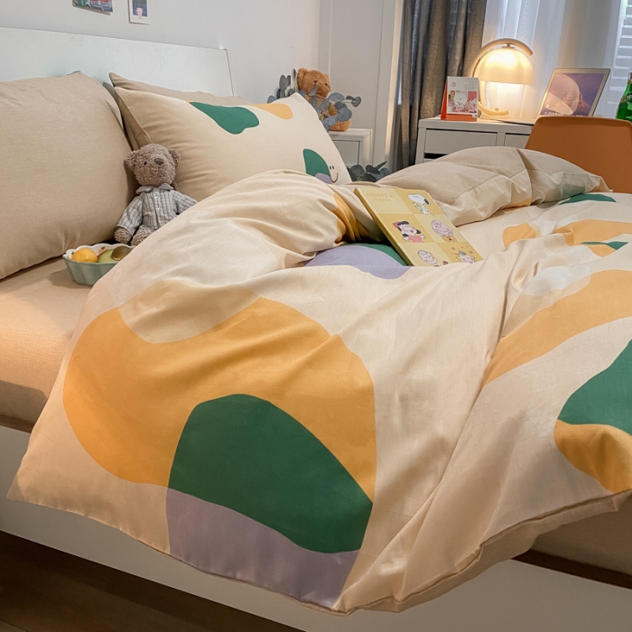 91家纺网 家纺一手货源 找家纺 （总）晨希 2022新款全棉13372北欧风印花四件套