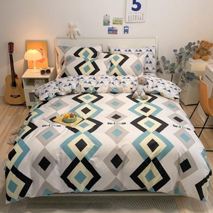 91家纺网 家纺一手货源 找家纺 （总）晨希2022新款全棉13372北欧风印花单被套