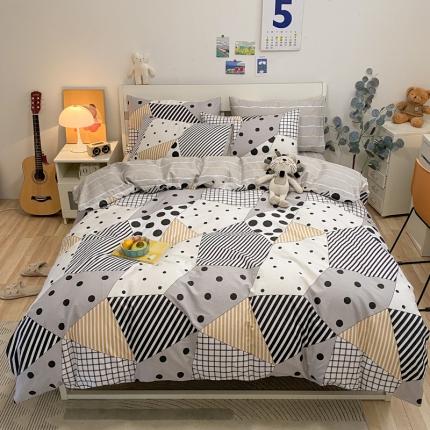 91家纺网 家纺一手货源 找家纺 （总）晨希2022新款全棉13372北欧风印花单被套