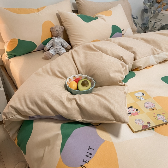 91家纺网 家纺一手货源 找家纺 （总）晨希2022新款全棉13372北欧风印花单被套