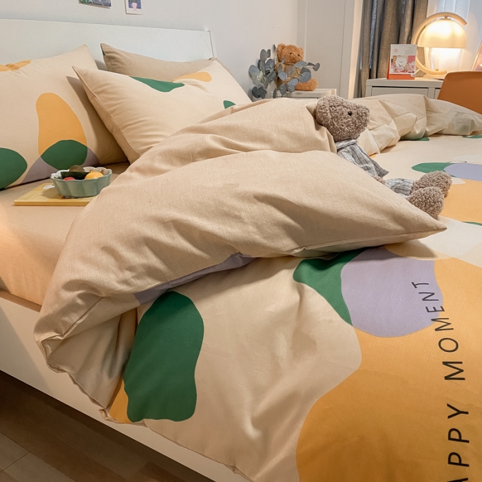 91家纺网 家纺一手货源 找家纺 （总）晨希2022新款全棉13372北欧风印花单被套