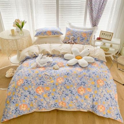 91家纺网 家纺一手货源 找家纺 珺柔家纺 2022新款13372全棉印花四件套 柿柿如意