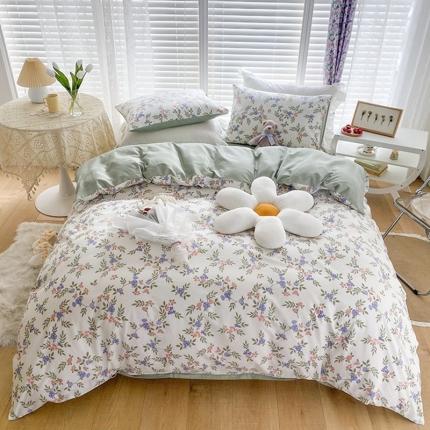 91家纺网 家纺一手货源 找家纺 珺柔家纺 2022新款13372全棉印花四件套 小花枝