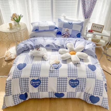 珺柔家纺 2022新款13372全棉印花四件套 克莱茵