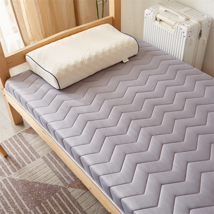 91家纺网 家纺一手货源 找家纺 寐珂家纺 2025新款A类针织乳胶床垫-学生款 优雅灰