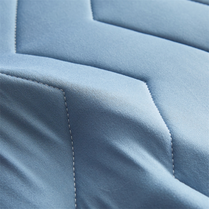 91家纺网 家纺一手货源 找家纺 寐珂家纺 2025新款A类针织乳胶床垫-双人款 清新蓝