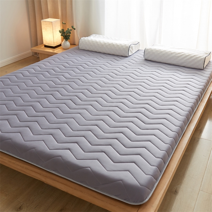 91家纺网 家纺一手货源 找家纺 寐珂家纺 2025新款A类针织乳胶床垫-双人款 优雅灰