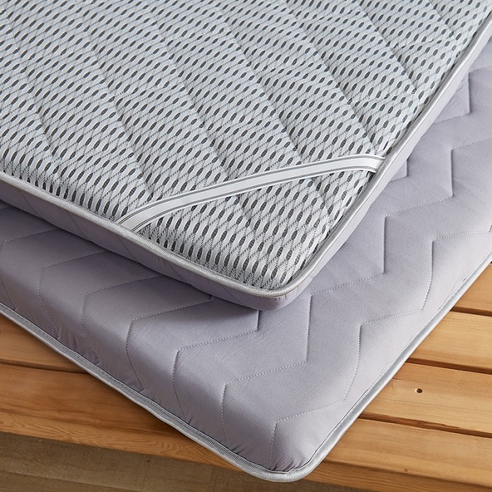 91家纺网 家纺一手货源 找家纺 寐珂家纺 2025新款A类针织乳胶床垫-双人款 优雅灰