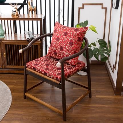 91家纺网 家纺一手货源 找家纺 (总)新中式丝锦缎抱枕织锦缎提花抱枕方枕靠垫实木沙发垫婚庆枕