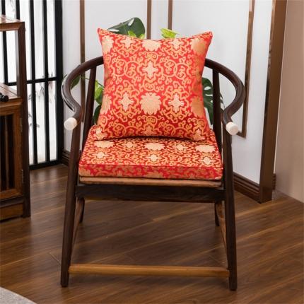 91家纺网 家纺一手货源 找家纺 (总)新中式丝锦缎抱枕织锦缎提花抱枕方枕靠垫实木沙发垫婚庆枕