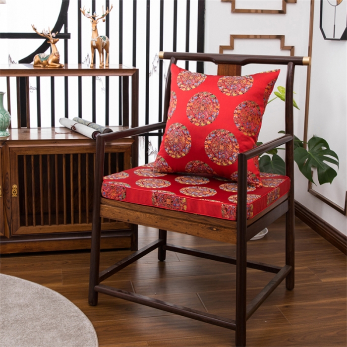 91家纺网 家纺一手货源 找家纺 (总)新中式丝锦缎抱枕织锦缎提花抱枕方枕靠垫实木沙发垫婚庆枕