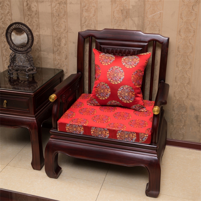 91家纺网 家纺一手货源 找家纺 (总)新中式丝锦缎抱枕织锦缎提花抱枕方枕靠垫实木沙发垫婚庆枕