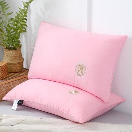91家纺网 家纺一手货源 找家纺 梦叶草 2022新款枕头居里夫人直播福利款枕芯 居里夫人-粉
