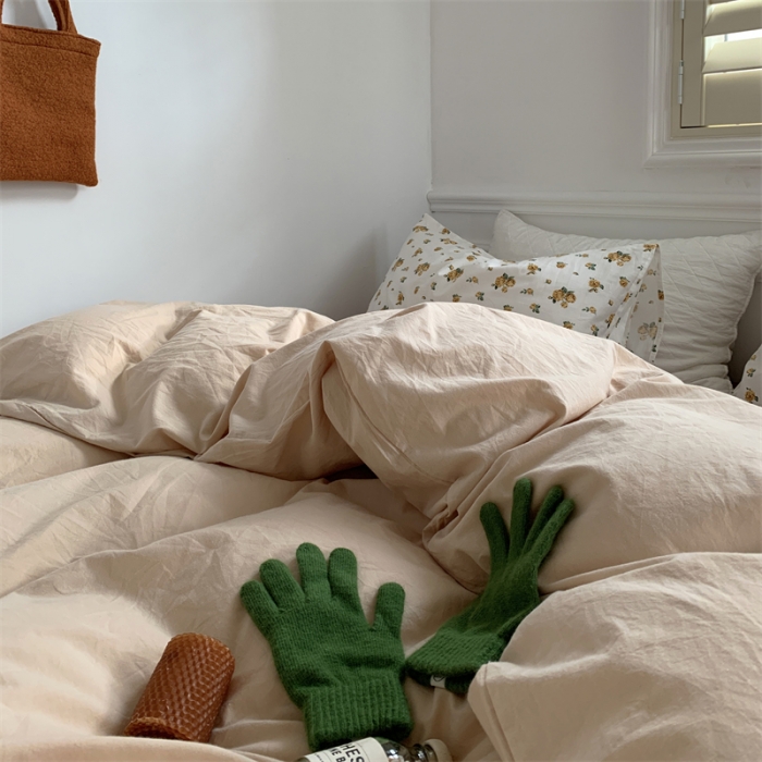 91家纺网 家纺一手货源 找家纺 六巷胡同2022新款ins博主全棉水洗棉小碎花混搭系列 初暖