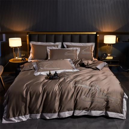 91家纺网 家纺一手货源 找家纺 (总）瑞驰家纺 长绒棉绣花四件套-锦瑟