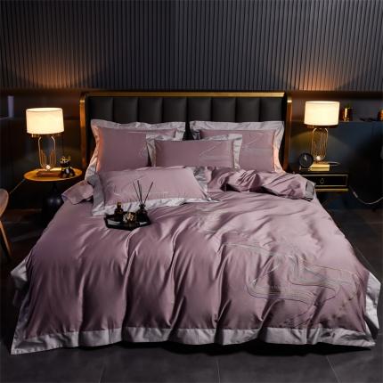 91家纺网 家纺一手货源 找家纺 (总）瑞驰家纺 长绒棉绣花四件套-锦瑟