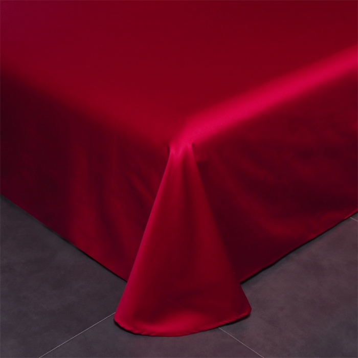 91家纺网 家纺一手货源 找家纺 瑞驰家纺 长绒棉绣花四件套-锦瑟 极光红