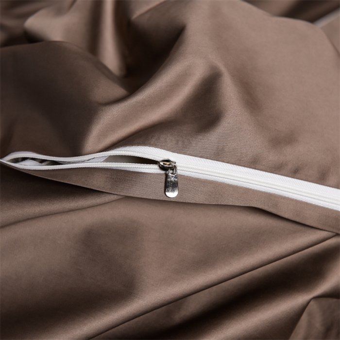 91家纺网 家纺一手货源 找家纺 瑞驰家纺 长绒棉绣花四件套-锦瑟 金属咖