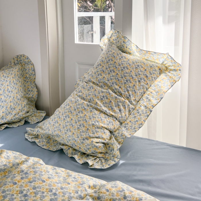 91家纺网 家纺一手货源 找家纺 棉生活 2025新款洛丽塔花边款全棉四件套 洛伊