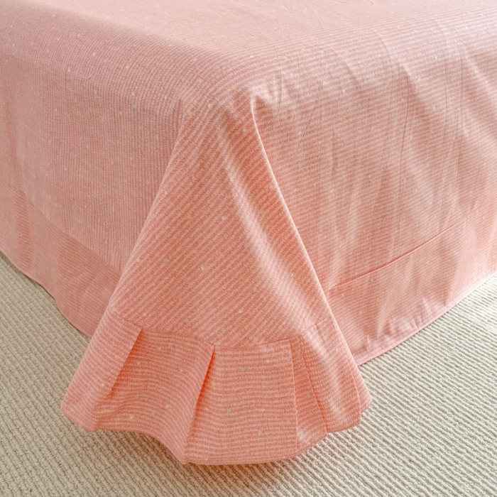 91家纺网 家纺一手货源 找家纺 棉生活 2025新款洛丽塔花边款全棉四件套 心愿