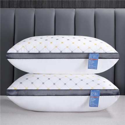 91家纺网 家纺一手货源 找家纺 新款枕芯 热款特价直播跑量款单边绗绣满天星枕头45*72cm