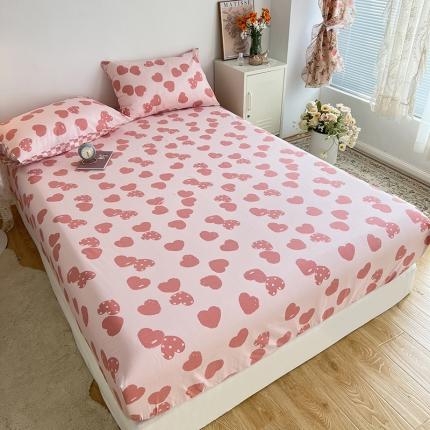 麦伦春季新品全棉40S斜纹印花休闲轻奢系列单品床笠 心情