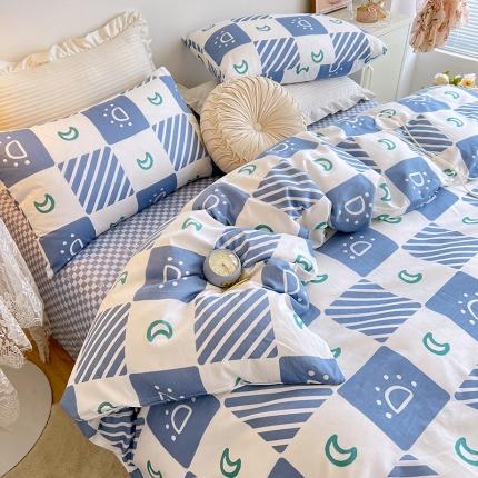 91家纺网 家纺一手货源 找家纺 （总）麦伦春季新品全棉40S斜纹印花休闲轻奢单品被套