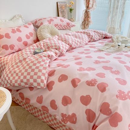 91家纺网 家纺一手货源 找家纺 麦伦春季新品全棉40S斜纹印花休闲轻奢单品被套 心情