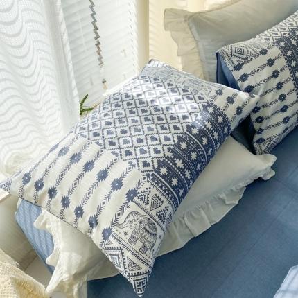 91家纺网 家纺一手货源 找家纺 优彩2022新款全棉13372印花单枕套 印象兰