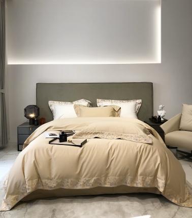 91家纺网 家纺一手货源 找家纺 （总）太古汇 2022新款长绒棉高定绣花四件套