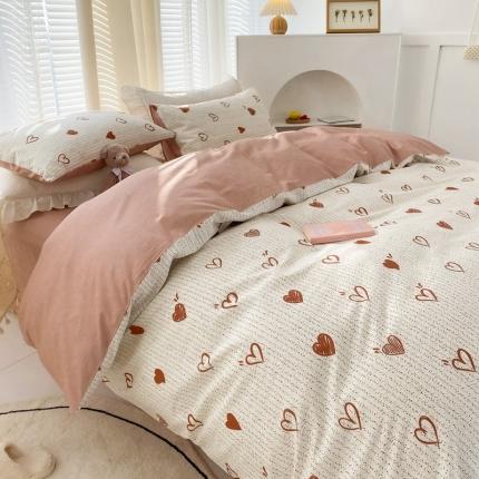 91家纺网 家纺一手货源 找家纺 优彩2022新款全棉13372印花单被套 心愿