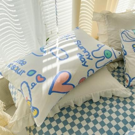 91家纺网 家纺一手货源 找家纺 (总) 优彩 2022新款全棉13372印花单枕套