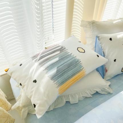 91家纺网 家纺一手货源 找家纺 (总) 优彩 2022新款全棉13372印花单枕套