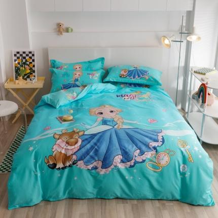 91家纺网 家纺一手货源 找家纺 （总）金爱家 2023新款大版纯棉卡通四件套