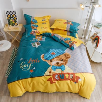 91家纺网 家纺一手货源 找家纺 （总）金爱家 2023新款大版纯棉卡通四件套