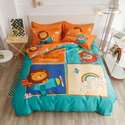 金爱家 2023新款大版纯棉卡通四件套 五彩斑斓