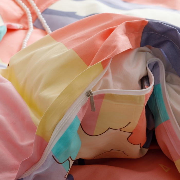 91家纺网 家纺一手货源 找家纺 金爱家 2023新款大版纯棉卡通四件套 星戴露