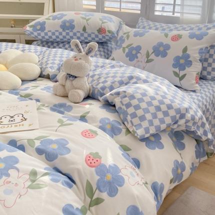 91家纺网 家纺一手货源 找家纺 总暮思家居 新款40s13372全棉小清新小碎花纯棉四件套