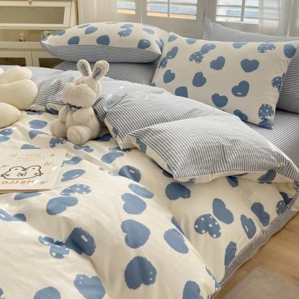 91家纺网 家纺一手货源 找家纺 总暮思家居 新款40s13372全棉小清新小碎花纯棉四件套