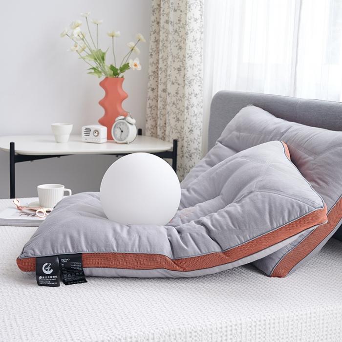 91家纺网 家纺一手货源 找家纺 赛格时代家居 竹炭纤维羽丝绒枕 枕头 低枕