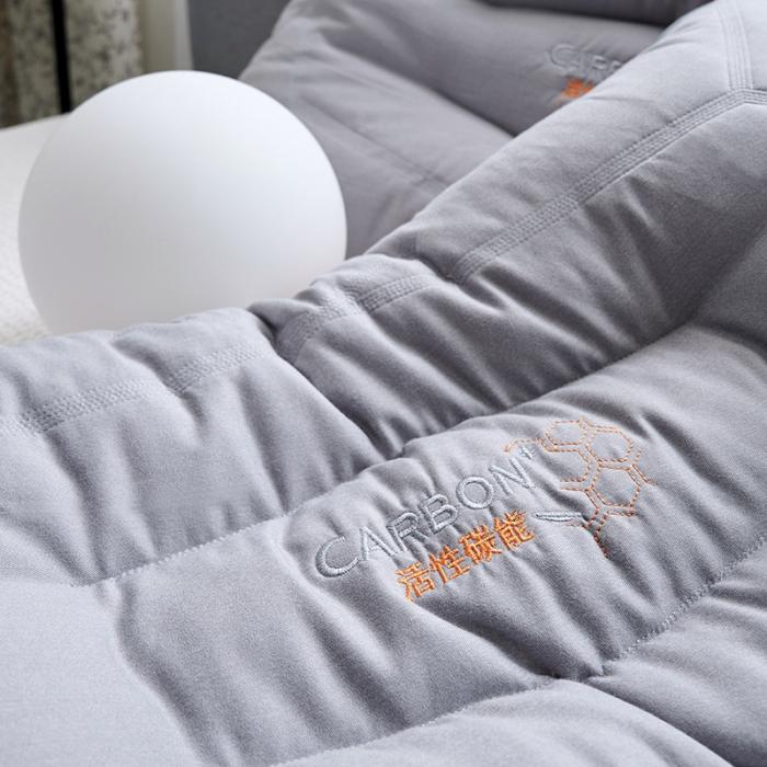 91家纺网 家纺一手货源 找家纺 赛格时代家居 竹炭纤维羽丝绒枕 枕头 低枕